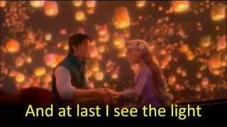 Tangled  I See The Light English  Lyrics [upl. by Pearlstein187]