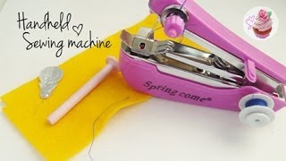 Handheld sewing machine demo ☆ [upl. by Nanreik]