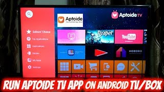 Install Aptoide TV App on Android TV  Box [upl. by Matheson]