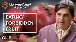 Forbidden Fruit Dessert Triumph  MasterChef Australia  MasterChef World [upl. by Eyahsal929]