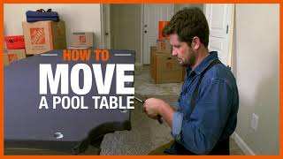 How to Move a Pool Table  The Home Depot [upl. by Youngman]