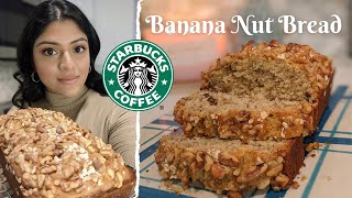 Starbucks Banana Nut Bread Copycat Recipe [upl. by Ellemrac98]