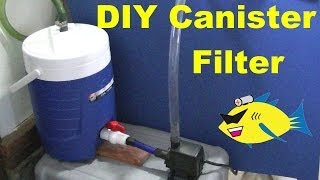 How To Make DIY Canister Filter Aquarium Filter [upl. by Graniela260]