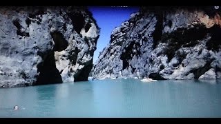 Gorges du Verdon grand canyon découvert depuis le lac de Ste Croix LC VIDEO [upl. by Brinson]