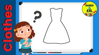 Clothes Vocabulary For ESL Students  Fun Guessing Game For Kids [upl. by Casey]