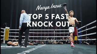 Top 5 Match Fastest Boxing Knockouts of Naoya Inoue 2019 [upl. by Lebasi519]