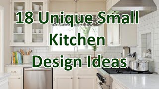 18 Unique Small Kitchen Design Ideas  DecoNatic [upl. by Mulford]