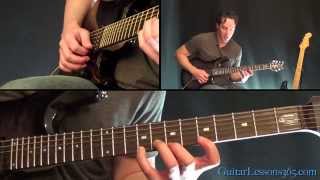 Metallica  One Guitar Lesson Pt4  Main Solo amp Harmony Solo [upl. by Notloc937]