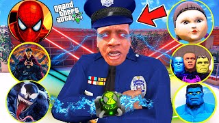 Franklin Trying Avengers New Watch To Become New Avenger With Squid Game Doll in GTA 5 [upl. by Nwadahs]