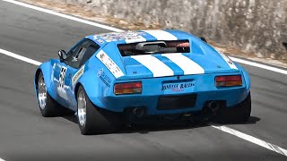 De Tomaso Pantera Gr 4 Race Car Cleveland V8 Sound on hillclimb [upl. by Barnaba]