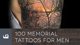 100 Memorial Tattoos For Men [upl. by Almire687]