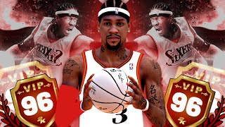 NBA 2K19 MyPARK  96 Overall ALLEN IVERSON Dominating The Park [upl. by Joella]