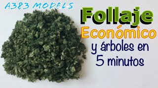 Follaje CASERO y árboles realistas FACÍL RÁPIDO y ECONOMICO Fine Turf [upl. by Lat440]