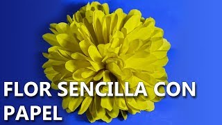 Cómo hacer FLORES DE PAPEL 💐🌺  Fáciles de hacer DIY [upl. by Mozart]