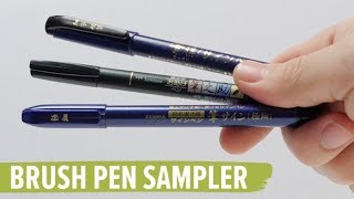 JetPens Brush Pen Sampler [upl. by Aicilaf]