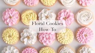 Decorating Floral Cookies with Royal Icing [upl. by Knorring]