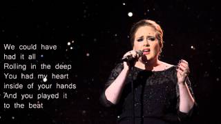 Adele  Rolling in the Deep Lyrics [upl. by Jerrold484]