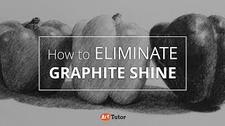 How to Eliminate Graphite Shine From Pencil Drawings [upl. by Erehpotsirhc9]