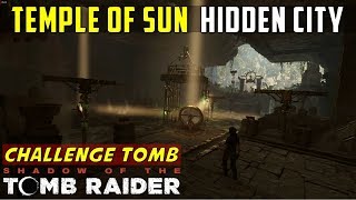 Temple of the Sun Challenge Tomb Mirror Puzzle The Hidden City  SHADOW OF THE TOMB RAIDER [upl. by Naraa]