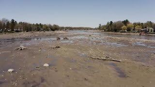 Lake vanishes after Michigan dam fails during record flooding [upl. by Zorana766]