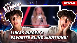 The Favorite Blind Auditions of the famous Tiktoker LUKAS RIEGER 🎶 The Voice Kids [upl. by Rem]