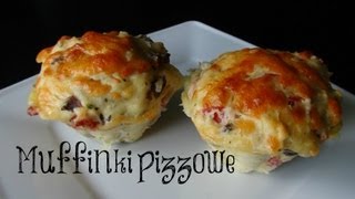 MUFFINKI PIZZOWE SZYBKIE I PRZEPYSZNE SZUSZGOTUJE [upl. by Jamal51]