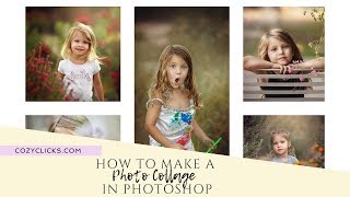 How To Create A Photo Collage In Photoshop VIDEO [upl. by Cinda]