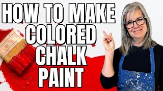 DIY Colored Chalk Paint Recipe  Easy and Affordable  Beginners Guide [upl. by Christie]