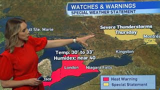 Canadas forecast Special weather statement in Ontario [upl. by Sugna]