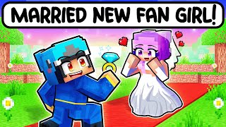 Omz MARRIED A NEW CRAZY FAN GIRL in Minecraft [upl. by Joane246]