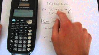 TI 36X Pro Factorise Equation Complete The Square [upl. by Lawtun]