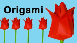 Como Hacer Flores De Papel Origami Fácil [upl. by Aciretnahs]