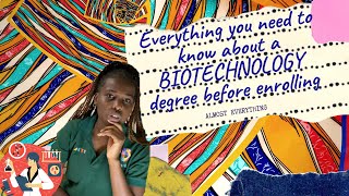 Things to know about the Biotechnology Degree Before enrolling for it [upl. by Ablem]