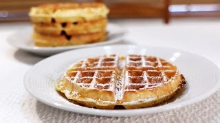 How to Make Classic Restaurant Style Belgian Waffles [upl. by Doralynn936]