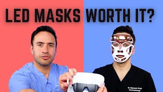 DERMATOLOGIST REVIEWS LED MASKS RED LIGHT and BLUE LIGHT [upl. by Hebrew]