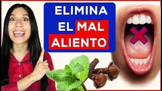 Como ELIMINAR el MAL ALIENTO 5 Remedios ¡Fácil y Rápido [upl. by Atniuq]