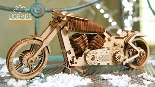 Ugears Bike VM02 Model [upl. by Wahlstrom52]