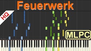 Wincent Weiss  Feuerwerk I Piano Tutorial and Sheets by MLPC [upl. by Dis]