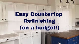 Easy Countertop Refinishing on a Budget [upl. by Dnomar]