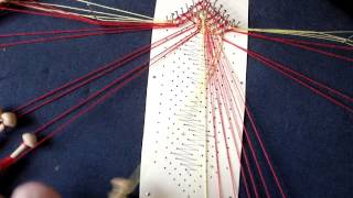 Cloth Stitch Trails in Bobbin Lace [upl. by Lesli]