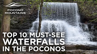 10 MustSee Waterfalls in the Poconos [upl. by Aihsem938]