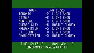 247 Winnipeg Weather Channel  80s90s Cable TV [upl. by Ronna]