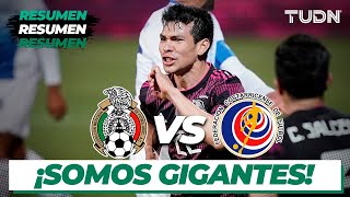 Resumen y goles  México vs Costa Rica  Amistoso Internacional 2021  TUDN [upl. by Alokin]