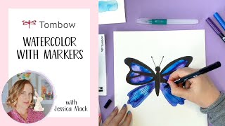 How to Use Tombow Dual Brush Pens to Watercolor [upl. by Derna]