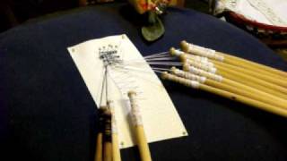 Bobbin Lace Making Basic Bobbin Lace Stitches [upl. by Hainahpez750]