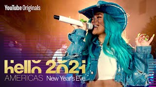 Karol G New Year’s Eve Performance  Hello 2021 Americas [upl. by Annaohj]