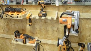 Building a French Cleat System for Power Tools  How To [upl. by Nebe79]