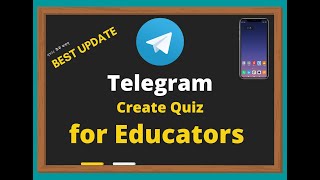 Telegram Quiz  How to create quiz in Telegram  AppInstall  2020 [upl. by Kcoj788]