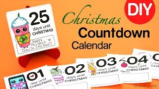 How to Make a Christmas Countdown Calendar  Easy DIY [upl. by Macfarlane635]