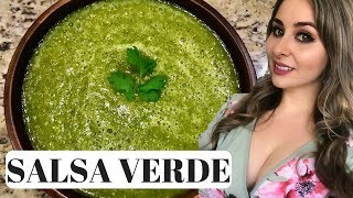 Mexican Salsa Verde How To  3 Step Recipe [upl. by Ysnap]